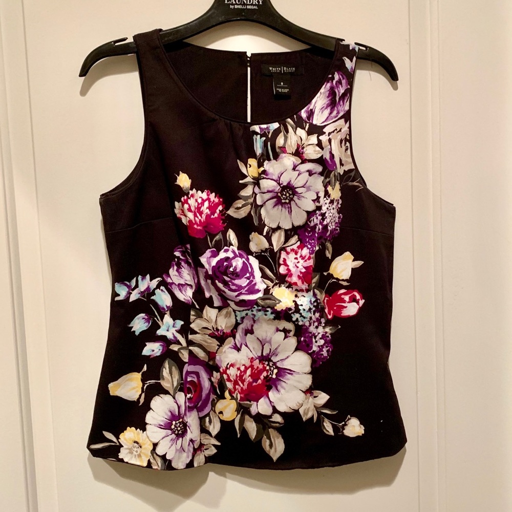 White House Black Market Sleeveless Fitted Top